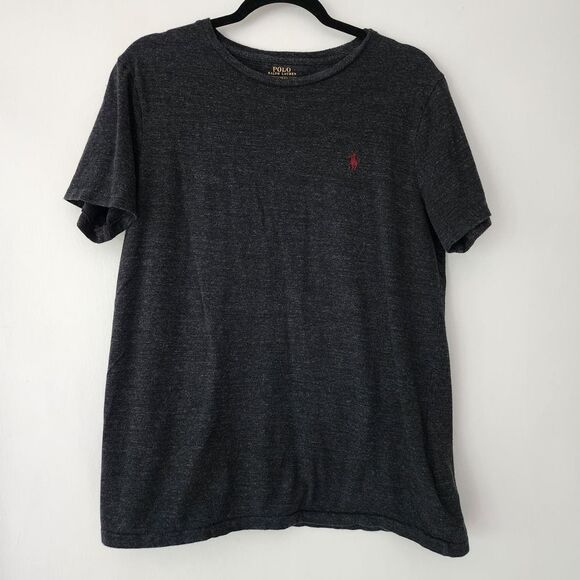 Polo Ralph Lauren Custom Slim Fit dark gray short‎ sleeve t-shirt pony size M - Picture 1 of 6